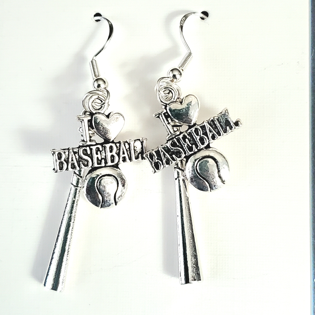 Ibaseball .925 Sterling Silver Earrings